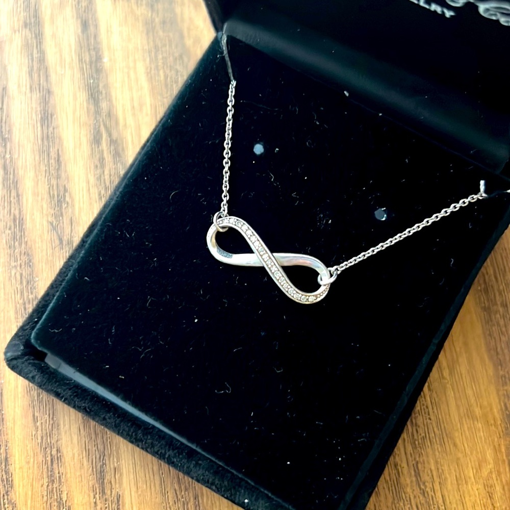 Sterling silver Infinity Necklace